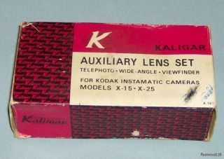 Vintage Kaligar Telephoto Wide Angle Lens / Instamatic