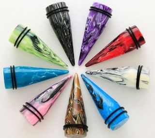Tapers Pair of Super Size Lava in 25mm Pick your color