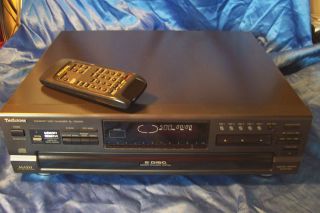 TECHNICS SL PD1000 5 DISC CD player CHANGER with remote control 