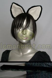 Deluxe Black Cat Tail and Ears Cosplay Christmas Gifts