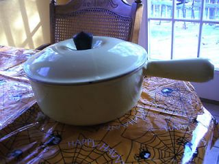 cast iron enamel made in france p18 pan pot yellow
