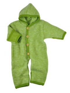 COSILANA baby overall/snuggl​esuit, 100% merino wool fleece, organic 