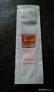 10 Arbonne RE9 Advanced Night Repair Cream Samples *FRESH*