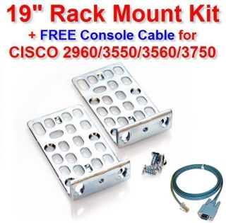 Cisco 2960/3550/3560​/3750 Rack Mount Kit +Console Cable