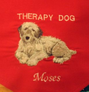 Goldendoodle Therapy Dog Personalized Dog Bandana