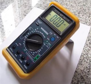Digital Ammeter DMM W/Capacitor Tester+Type K Thermocouple+Test Leads 