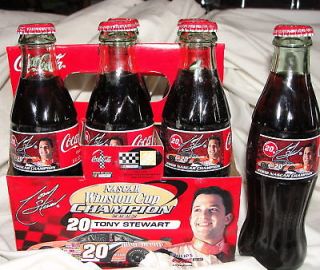 2003 Coca Cola Tony Stewart NASCAR Bottle 6 Pack Mint