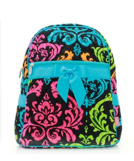 Thirty Styles PARISIAN DAMASK QUILTED BACKPACK TOTE BOOKBAG BACK PACK 