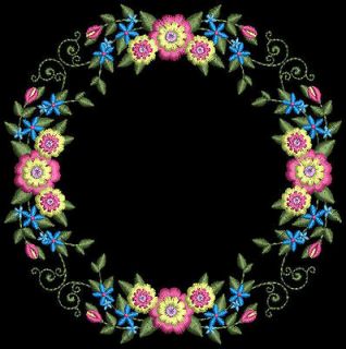   Floral Machine Embroidery Design CD 5x5 for Brother Janome Singer etc