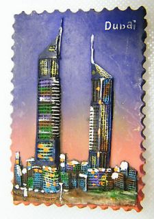Fridge Magnet   Dubai Towers, Burj Al Arab, Madinat Semi 3D