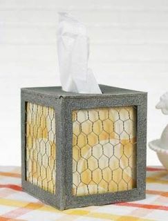 tissue box cover wood in Home & Garden