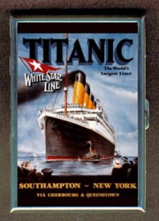 TITANIC WHITE STAR SHIP POSTER ID Holder, Cigarette Case or Wallet 