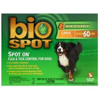 Bio Spot Defense For Dogs 56 80 Lbs Flea & Tick Control 6 Pk