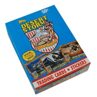 1991 Topps Desert Storm Trading Cards Series 1 Wax Box 36 packs