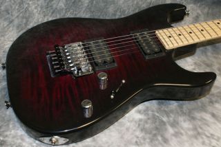 Tom Anderson Drop Top in Transparent Plum to Black Burst with Case 