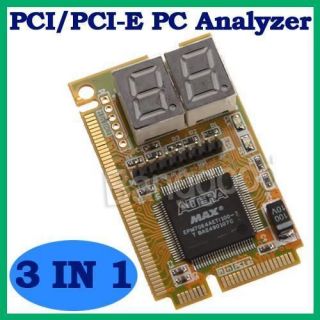   PCI PCI E LPC 2 Digit PC Analyzer Tester Post Card For Notebook New