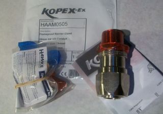 NEW KOPEX HAAM0505 FLAMEPROOF BARRIER GLAND KIT 25mm 3/4 NICKEL 