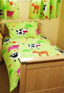 Childrens / Kids Farm Yard Animal Cotton Duvet Cover or Curtains