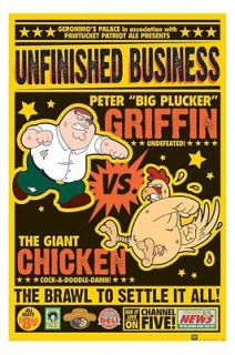 Family Guy Chicken Fight Poster