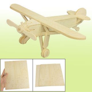   Wood Craft DIY Louis Plane Model Wooden Construction Kit Mind Game Toy