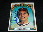   Angels Jim Fregosi Auto Signed 1972 Topps Card #115 VINTAGE K