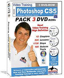 New** ADOBE PHOTOSHOP CS5   VIDEO TRAINING 3 DVD