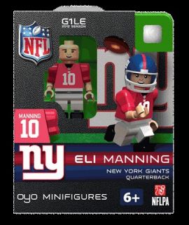 New York Giants Eli Manning OYO Football MiniFigure Lego Minifigure 