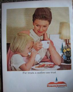 1966 Howard Johnsons Restaurants Restaurant Ware Coffee Cup Girl Milk 
