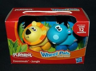   Hasbro Zoomimals Jungle Lion & Hippo Wheel Pals Animal Tracks Toy