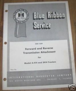 IH Forward Reverse Transmission Attachme Service Manual