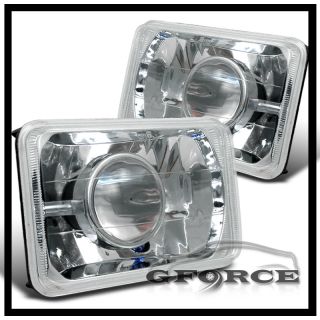 86 95 TOYOTA MR2 MR 2 PROJECTOR HEADLIGHTS CHROME PAIR (Fits Ford 