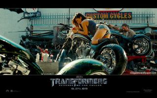 Transformers 2 Revenge Megan Fox Bike Silk Poster 32