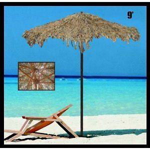 Foot Thatched Tiki Tropical Yard Beach Market Umbrella Ready for 