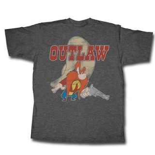 Yosemite Sam Cowboy Outlaw with Pistol Vintage Style Tee Shirt Adult 