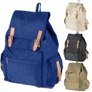   Men/Women Canvas Backpack School Book Handbags Knapsack Travel Climb