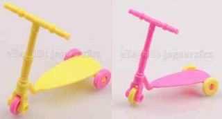   Doll Accessories Dollhouse Tricycle Toy Pedicab Childrens Gift 2PCS