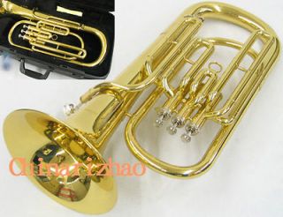 Top Brass Baritone Horn Bb Gold Tuba New with case mouthpiece