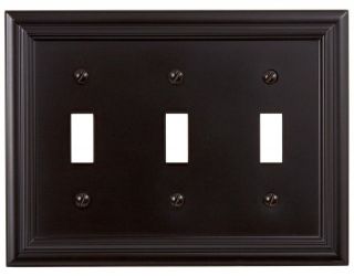 Switch Plate Outlet Cover Wall Rocker Oil Rubbed Bronze