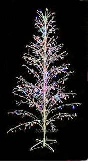 OUTDOOR CHRISTMAS TWIG TREE PRELIT WITH 400 MULTI LIGHTS NEW