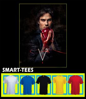 VAMPIRE DIARIES DAMON SALVATORE T SHIRT ALL SIZES COLOURS AVAILABLE