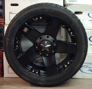 22x9.5 WHEELS AND TYRES PACKAGE CHEVY DODGE RAM 2500 8 STUD 