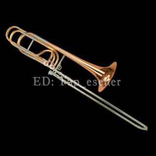 Professional Rose Brass Bass Trombone Bb/F/G/Db W/ case