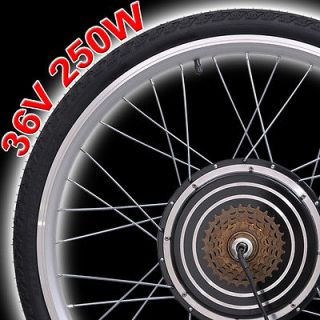36V 250W 26 Rear Wheel Electric Bicycle Motor Kit E Bike Cycling Hub 