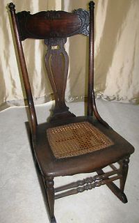 antique cane chair in Chairs