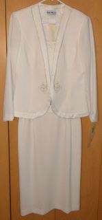 Wedding Attire Mother of the Bride / Groom Skirt Suit Ivory Sz. 10