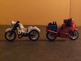   Minifigure Motorcycles Minifig Vehicles Mini Fig Dirt Bike Chopper