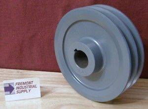 2AK23 x 1 Two groove vbelt sheave pulley 2.35 OD with 1 finished 