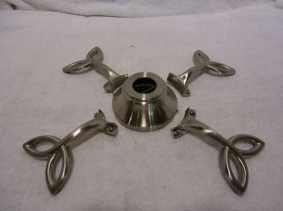 Chrome Emerson Brackets For Ceiling Fan Plus Ceiling Cover