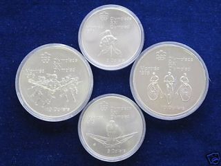 1976 Canada Olympic Set Third Series BU Four Coin Set