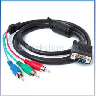 Pcs VGA to S VIDEO / RCA Converter Cable Cord Adapter For PC Laptop 